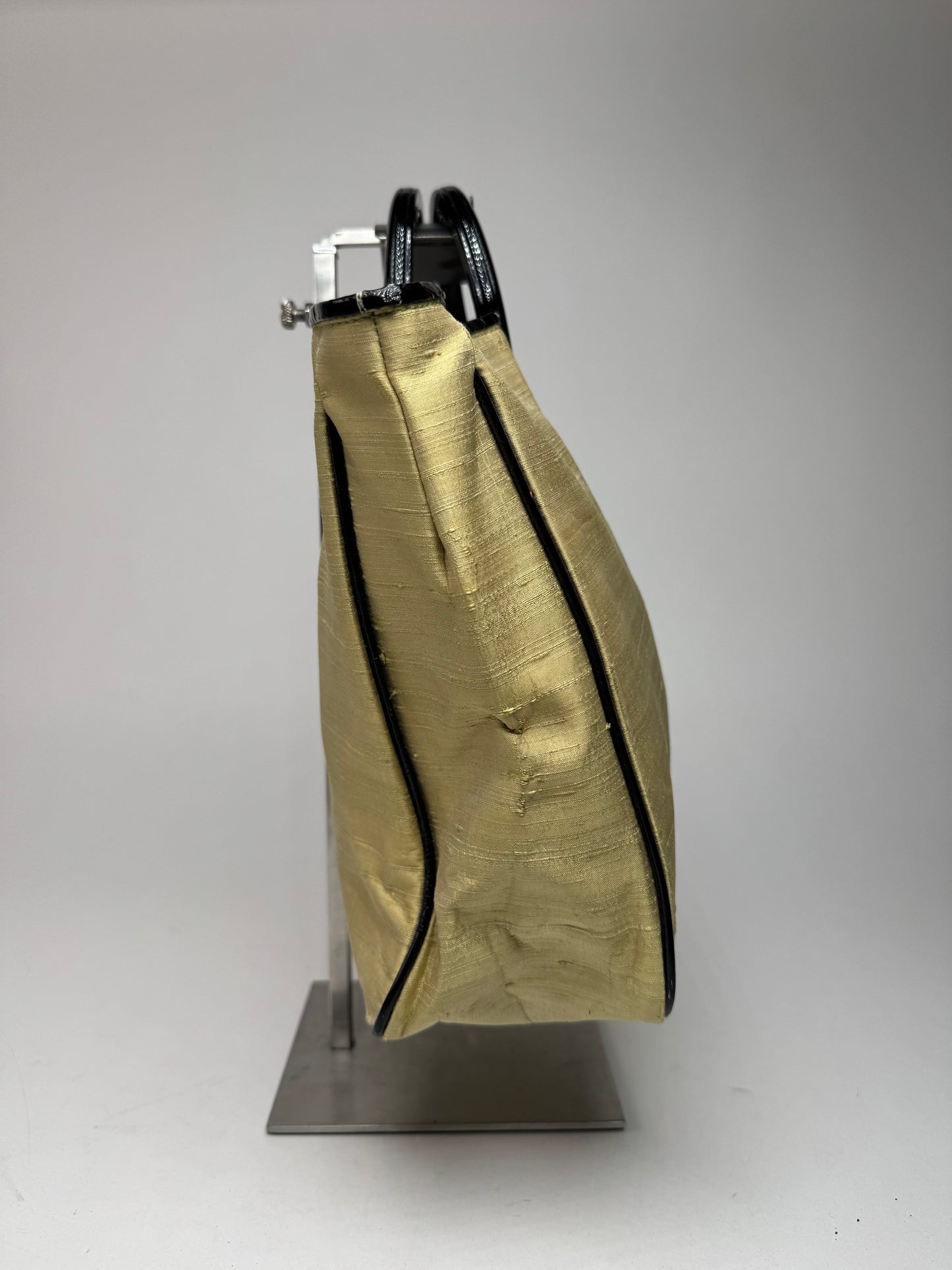 Vintage Balenciaga Linen Bag Citron Yellow Black