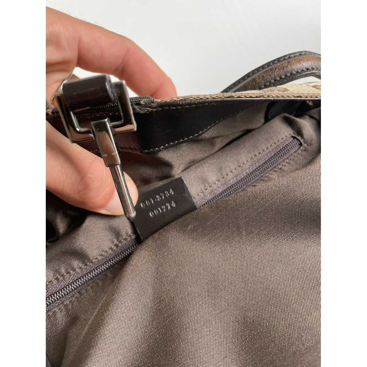 Gucci Jackie Vintage  Beige Cotton Handbag image 2