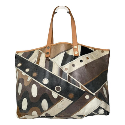 Emilio Pucci Orange Leather Handbag image 1