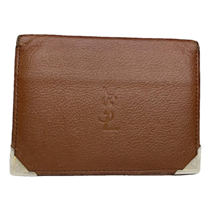 Saint Laurent Brown Leather Purse image 1