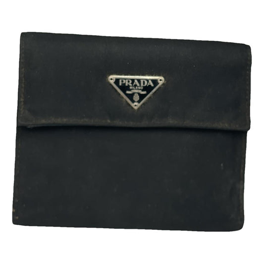 Prada Tessuto  Black Leather Wallet image 1