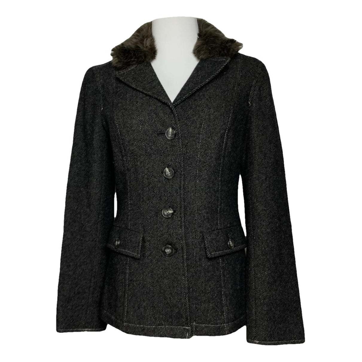 Burberry Kensington Anthracite Cotton Trench Coat image 1