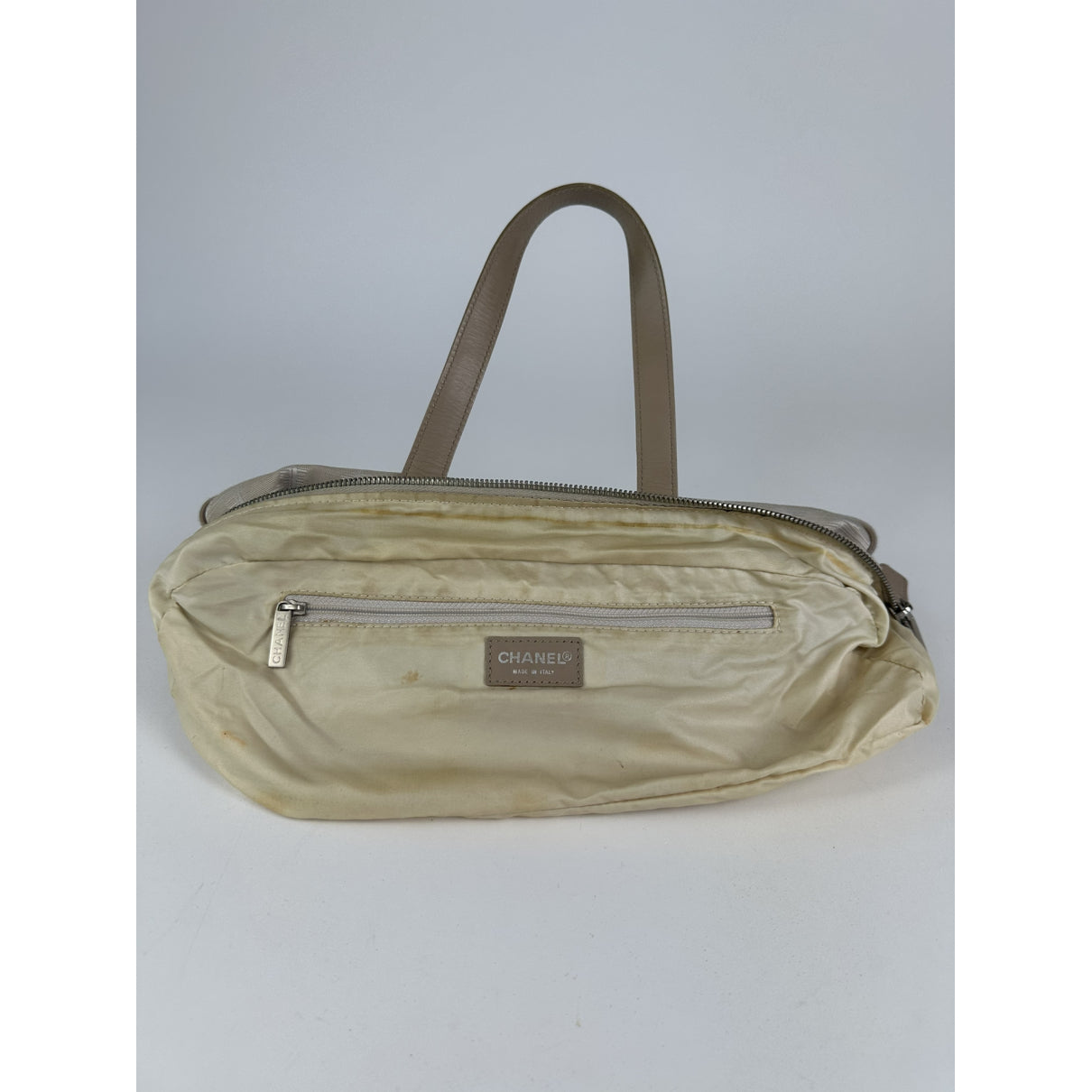Chanel Beige Cloth Handbag image 2