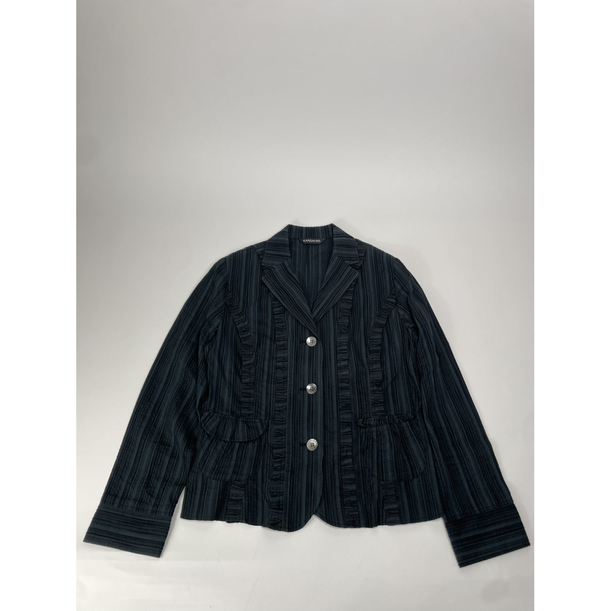 Kansai Yamamoto Black Viscose Trench Coat image 2