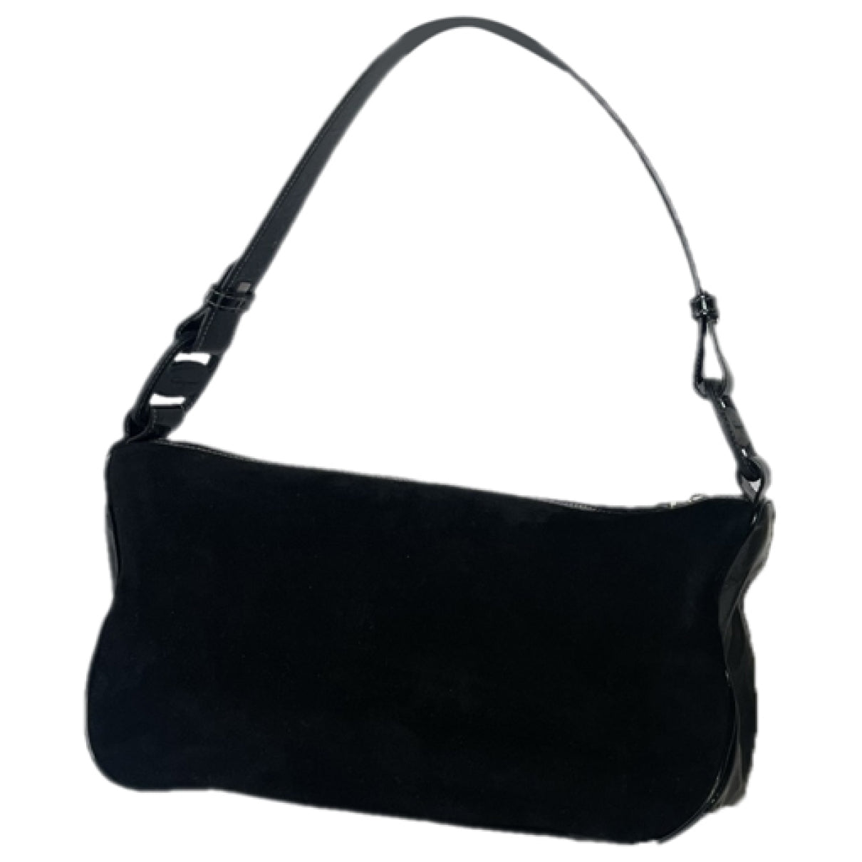 Salvatore Ferragamo Black Patent Leather Handbag image 1