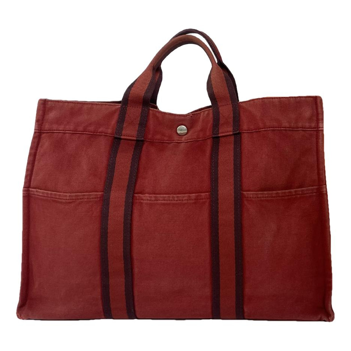 Hermès Red Cotton Handbag image 1