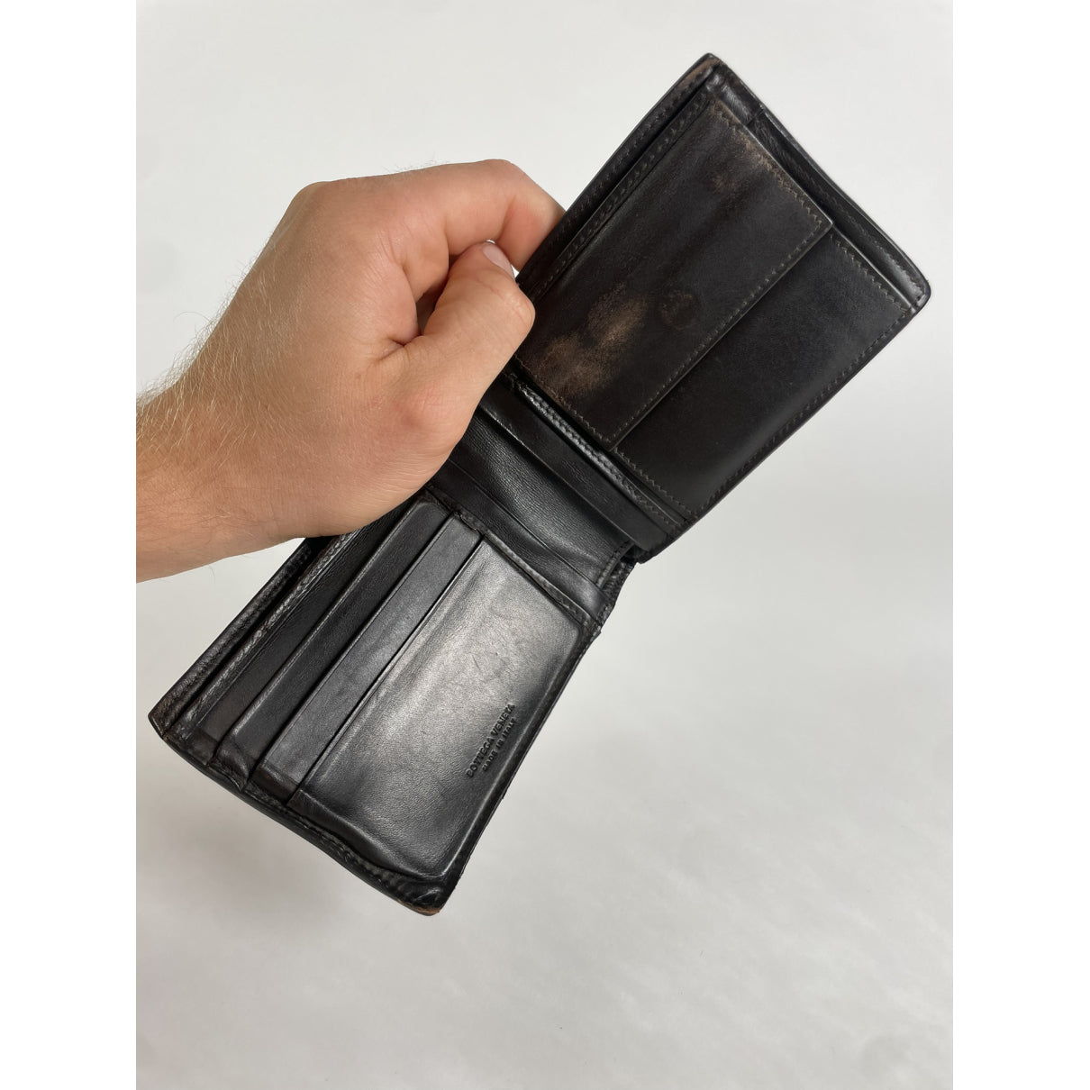 Bottega Veneta Intrecciato Brown Leather Wallet image 5