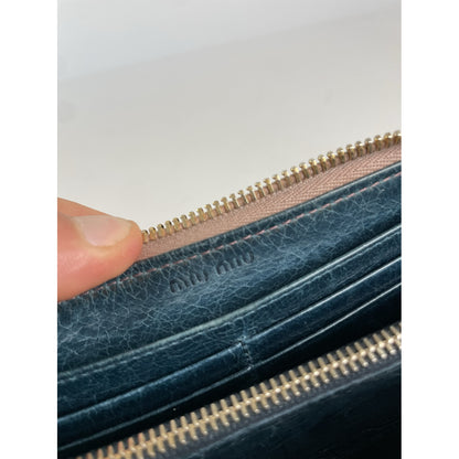 Miu Miu Beige Leather Wallet image 4