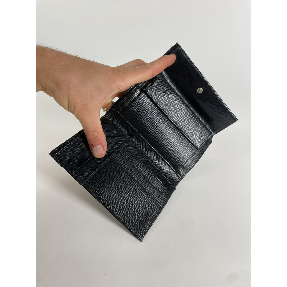 Prada Tessuto  Black Leather Wallet image 3