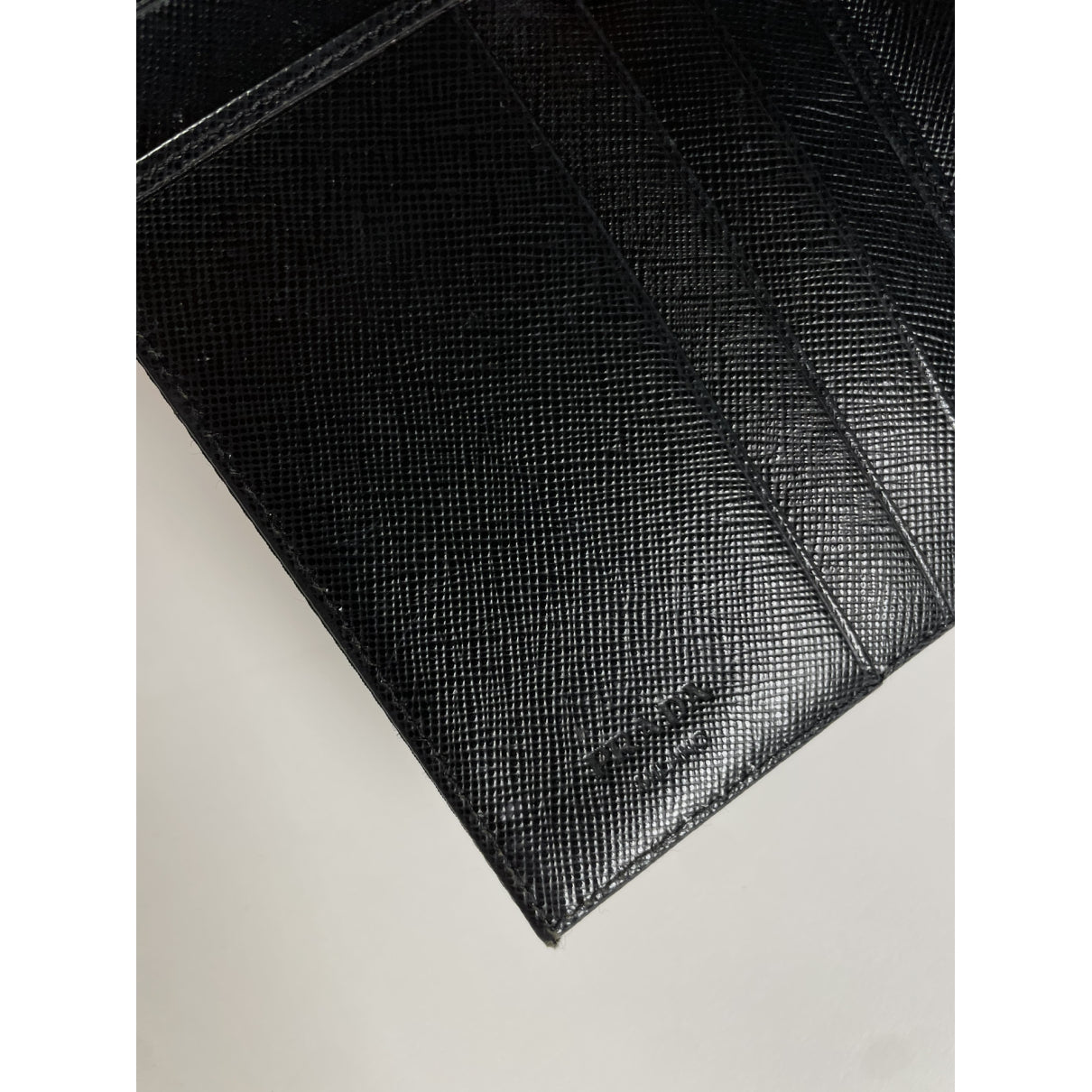 Prada Tessuto  Black Leather Wallet image 5