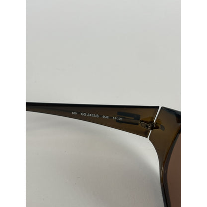 Gucci Brown Plastic Sunglasses image 4