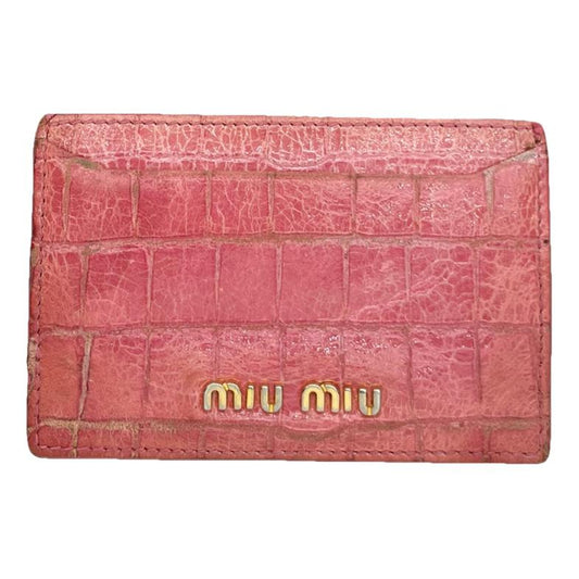 Miu Miu Pink Leather Purse image 1