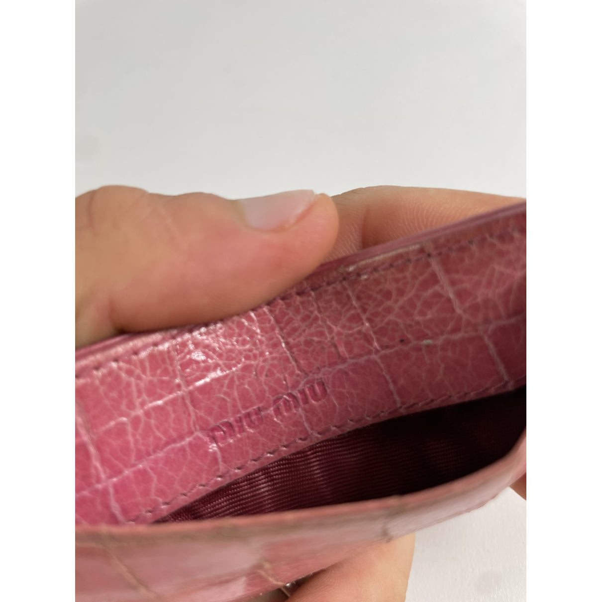 Miu Miu Pink Leather Purse image 4