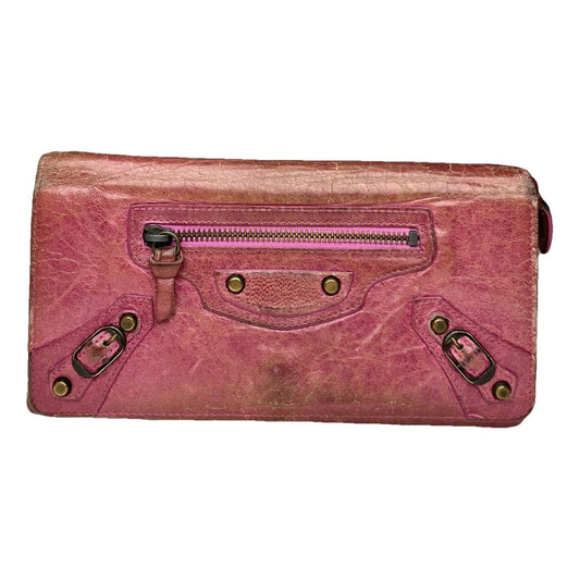 Balenciaga Purple Leather Wallet image 1
