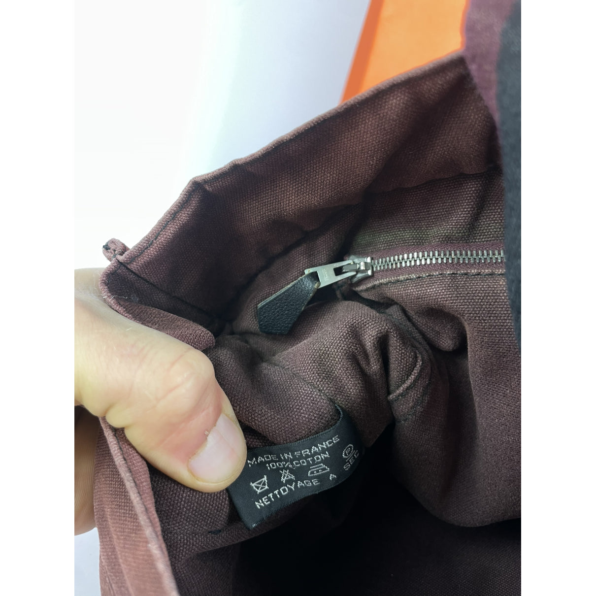 Hermès Black Cotton Handbag image 2