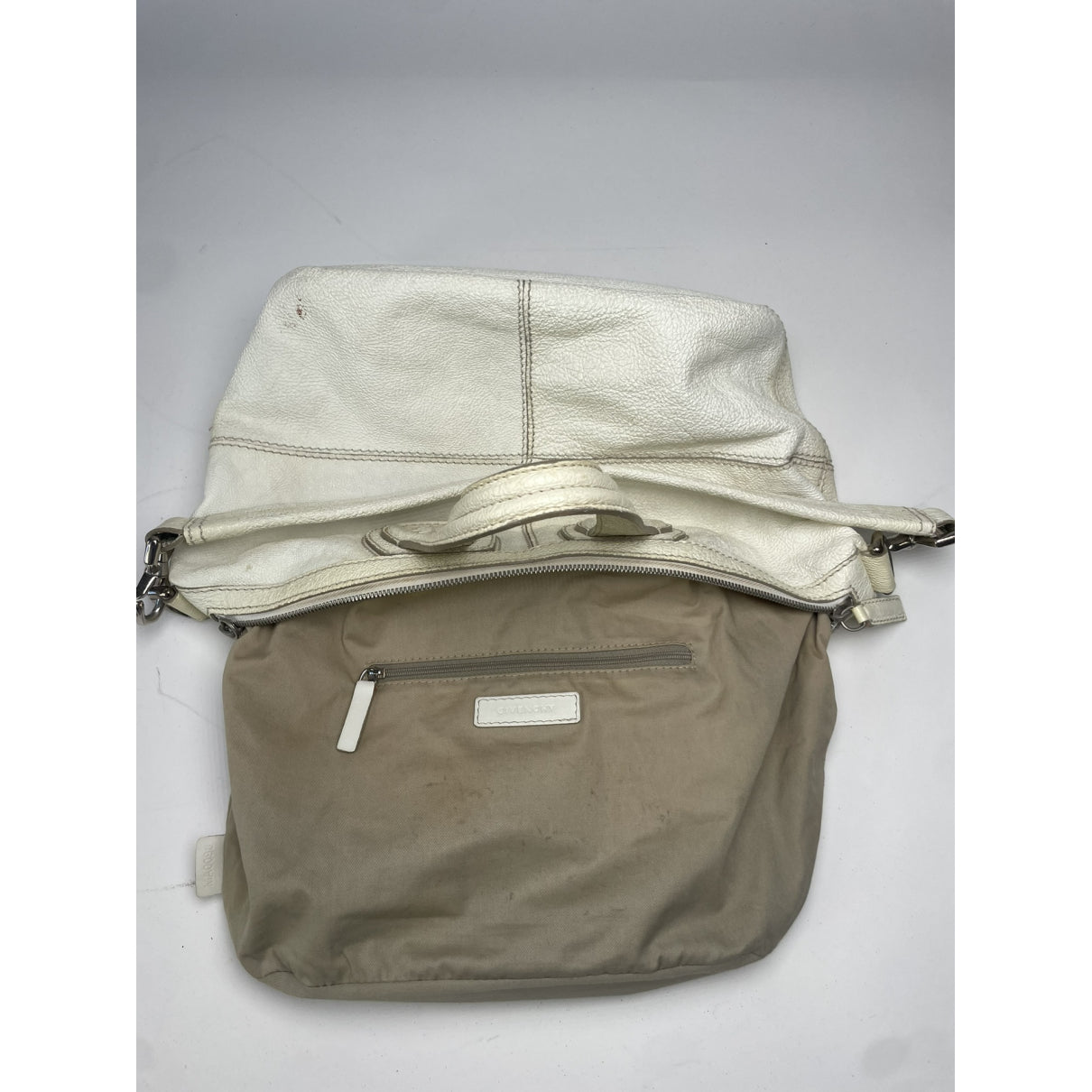 Givenchy Nightingale White Leather Handbag image 2