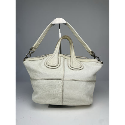 Givenchy Nightingale White Leather Handbag image 5