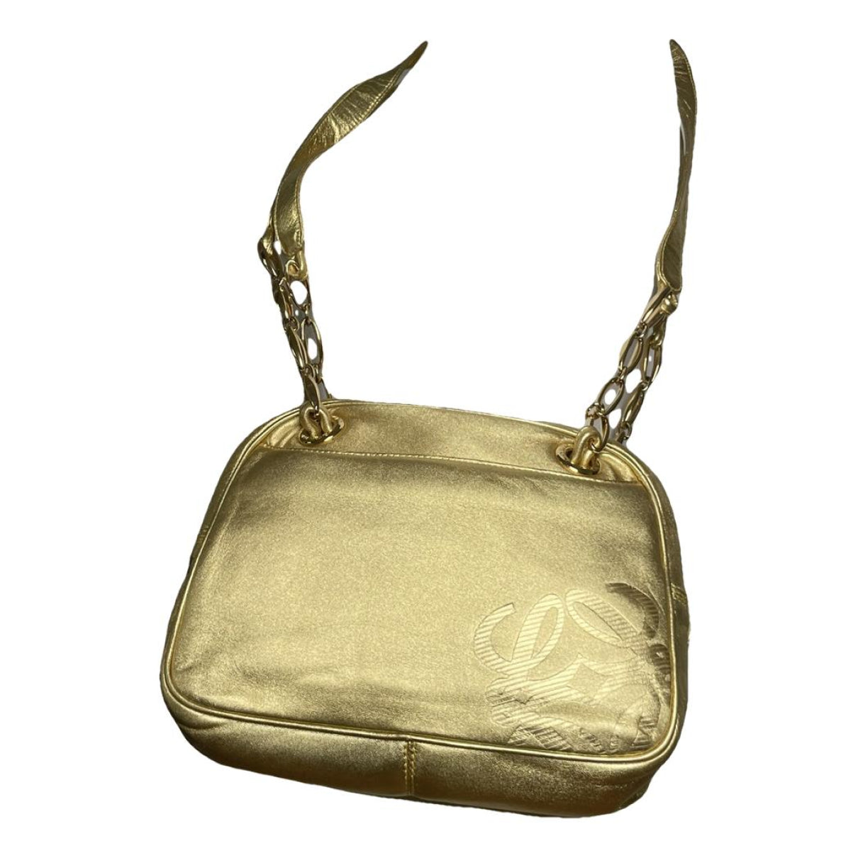 Loewe Puzzle  Gold Leather Handbag image 1