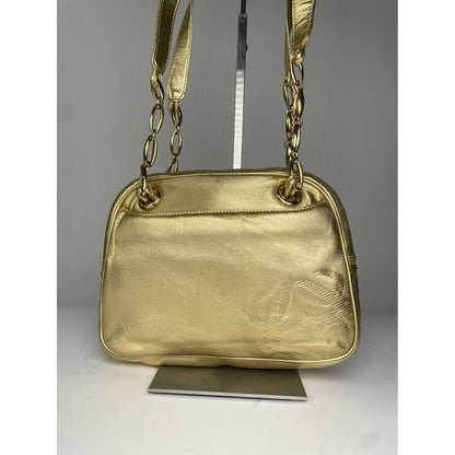 Loewe Puzzle  Gold Leather Handbag image 3