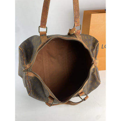 Louis Vuitton Keepall Brown Leather Travel Bag image 2