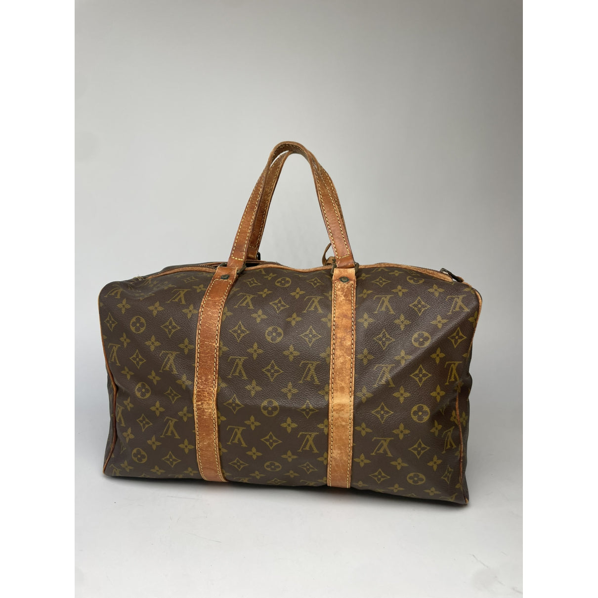 Louis Vuitton Keepall Brown Leather Travel Bag image 4