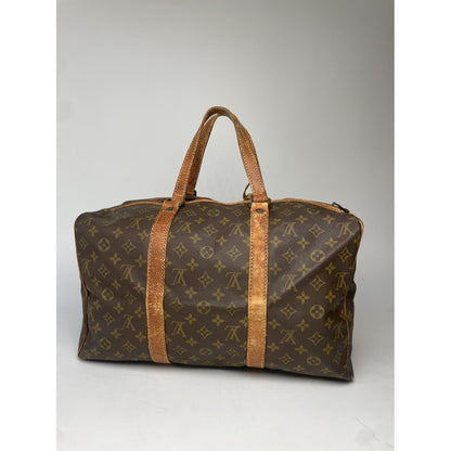 Louis Vuitton Keepall Brown Leather Travel Bag image 4