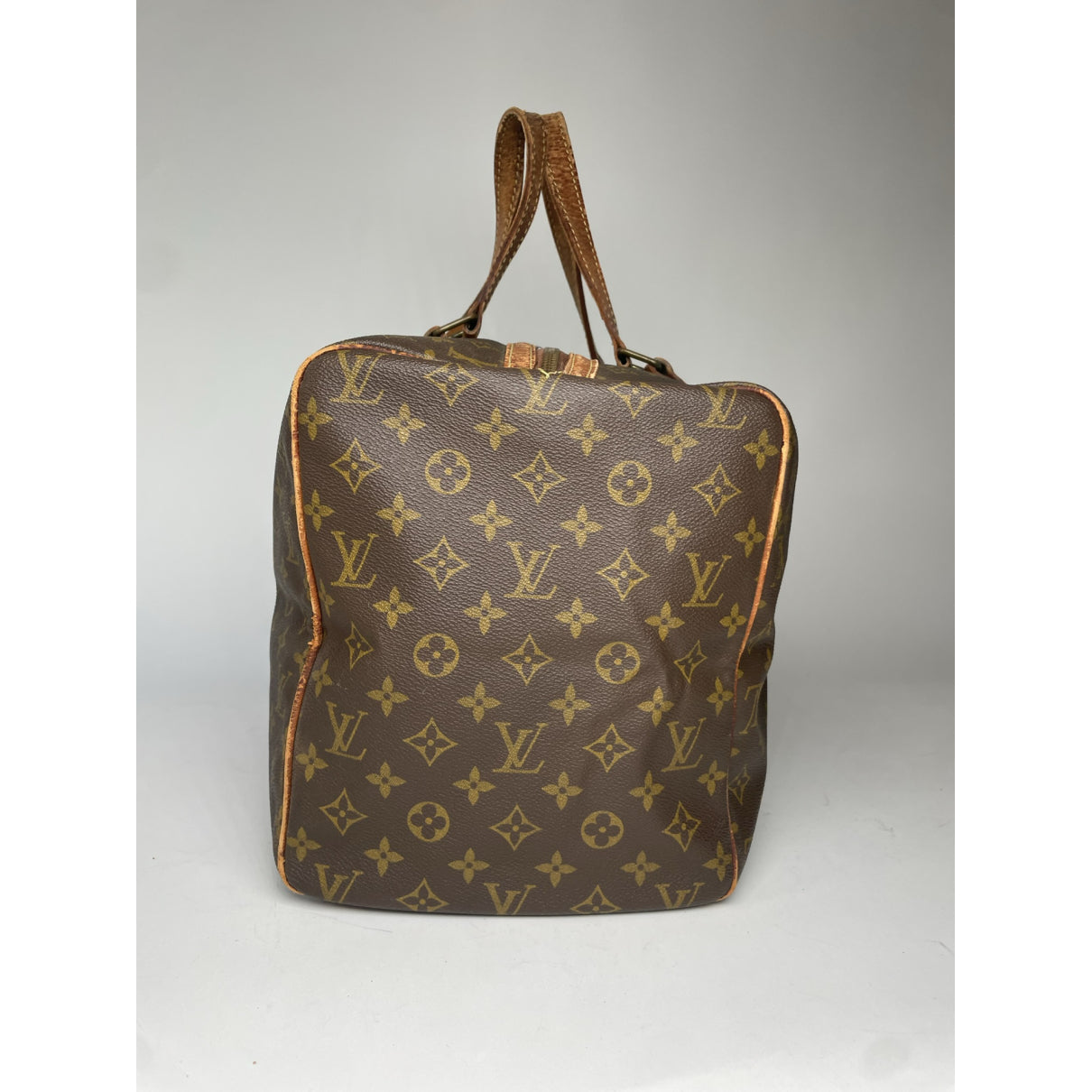 Louis Vuitton Keepall Brown Leather Travel Bag image 5