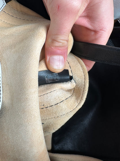 Vintage Chloe Alison leather Shopper Bag beige black