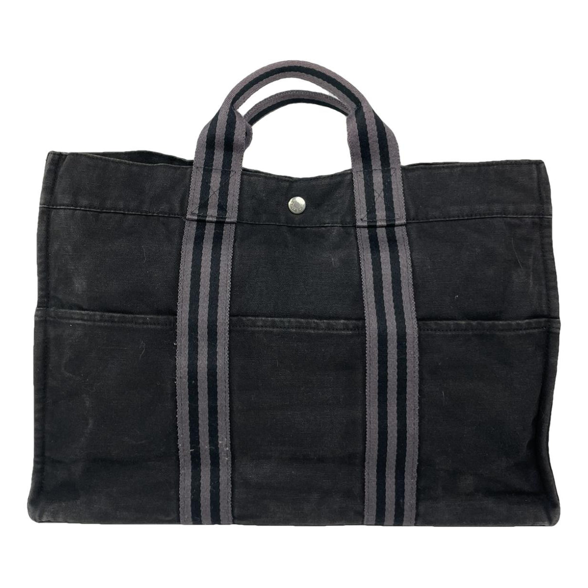Hermès Black Cotton Handbag image 1