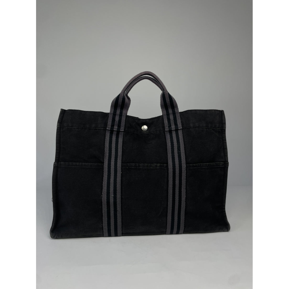 Hermès Black Cotton Handbag image 3
