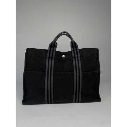 Hermès Black Cotton Handbag image 3