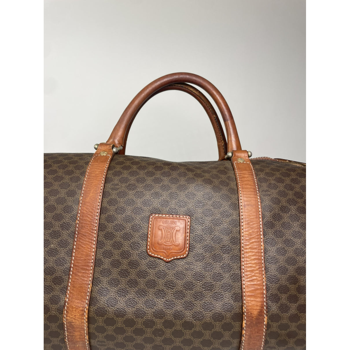 Celine Brown Leather Travel Bag image 2