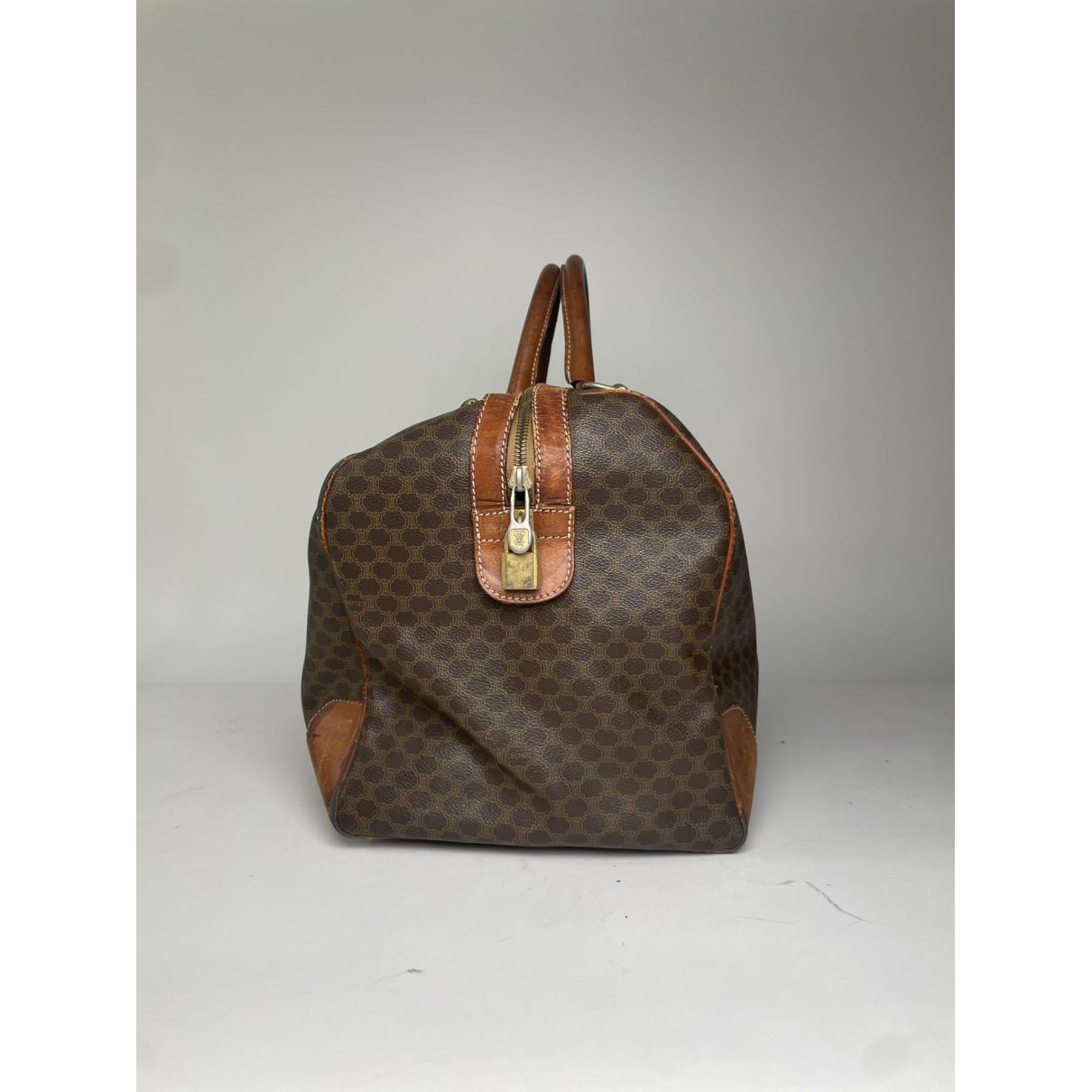 Celine Brown Leather Travel Bag image 3