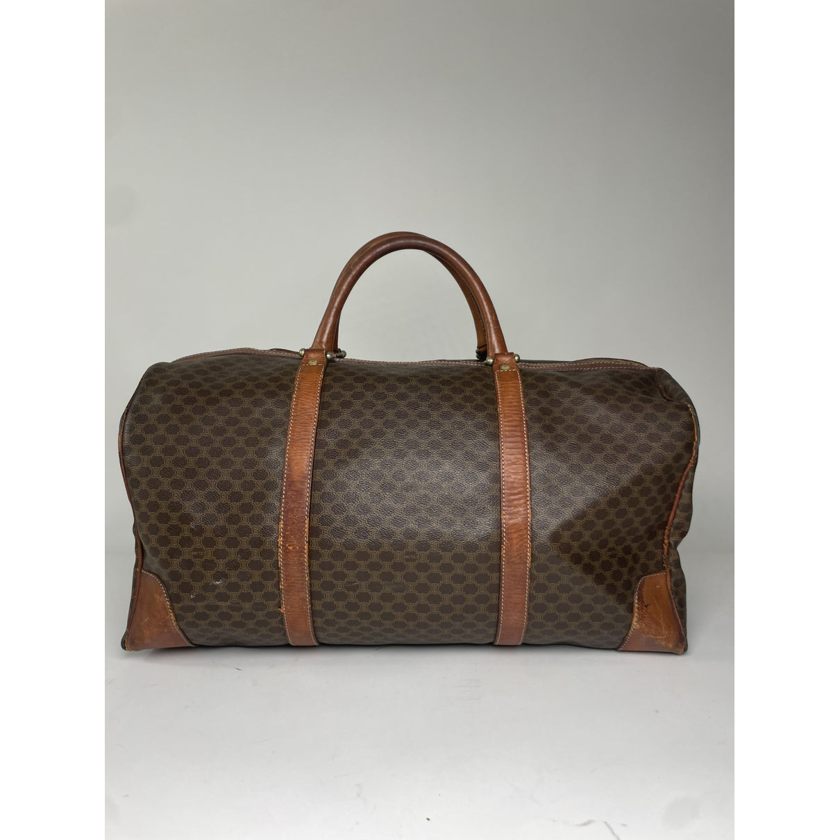 Celine Brown Leather Travel Bag image 4