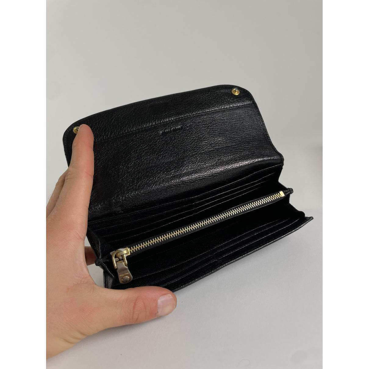 Miu Miu Black Leather Wallet image 4
