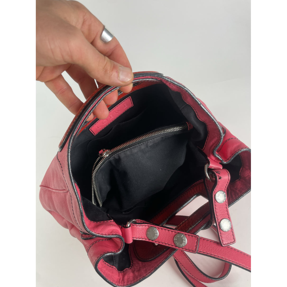 Loewe Flamenco Pink Leather Handbag image 3