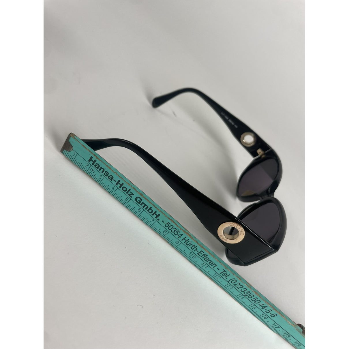 Celine Black Plastic Sunglasses image 5