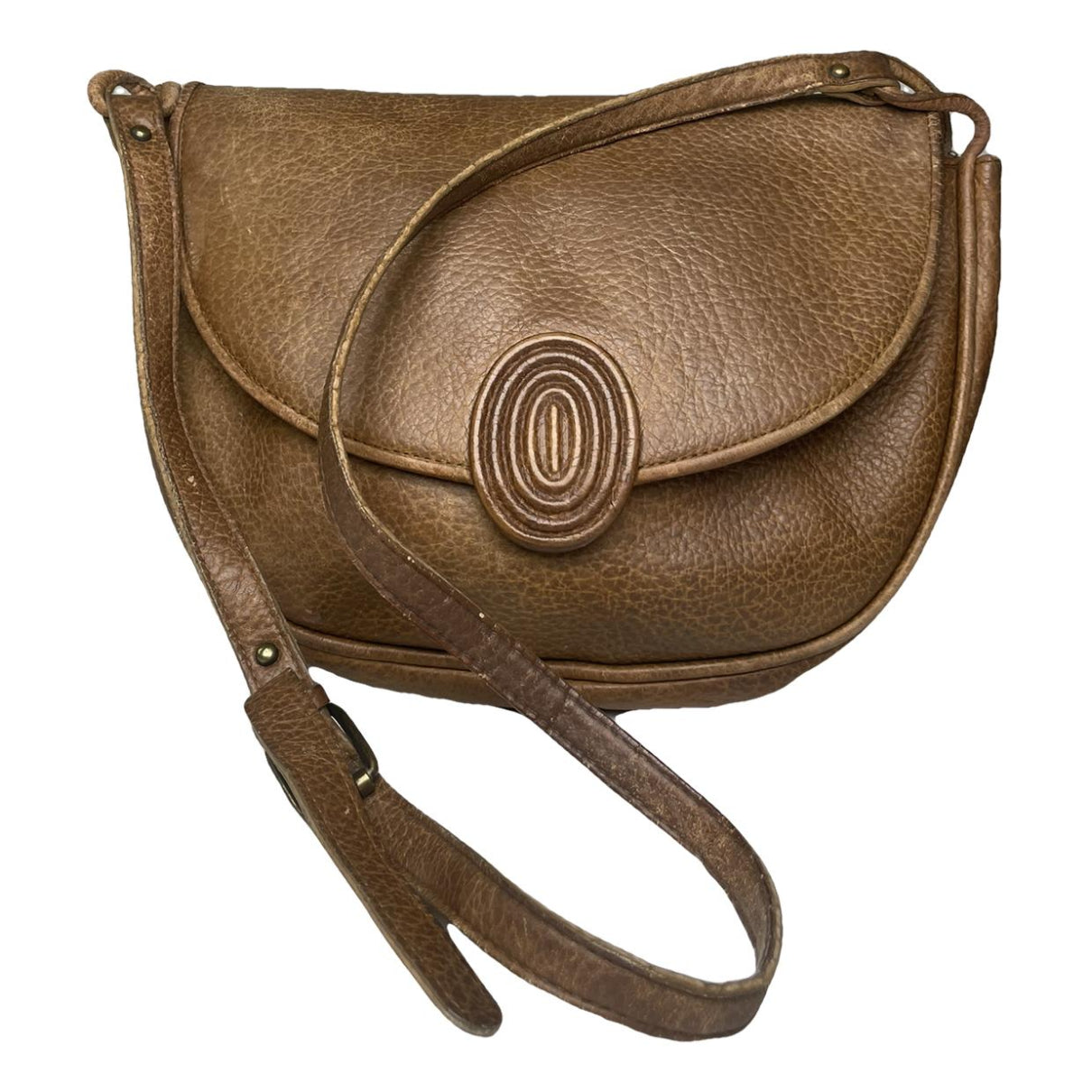 Saint Laurent Satchel Y studs Brown Leather Handbag image 1