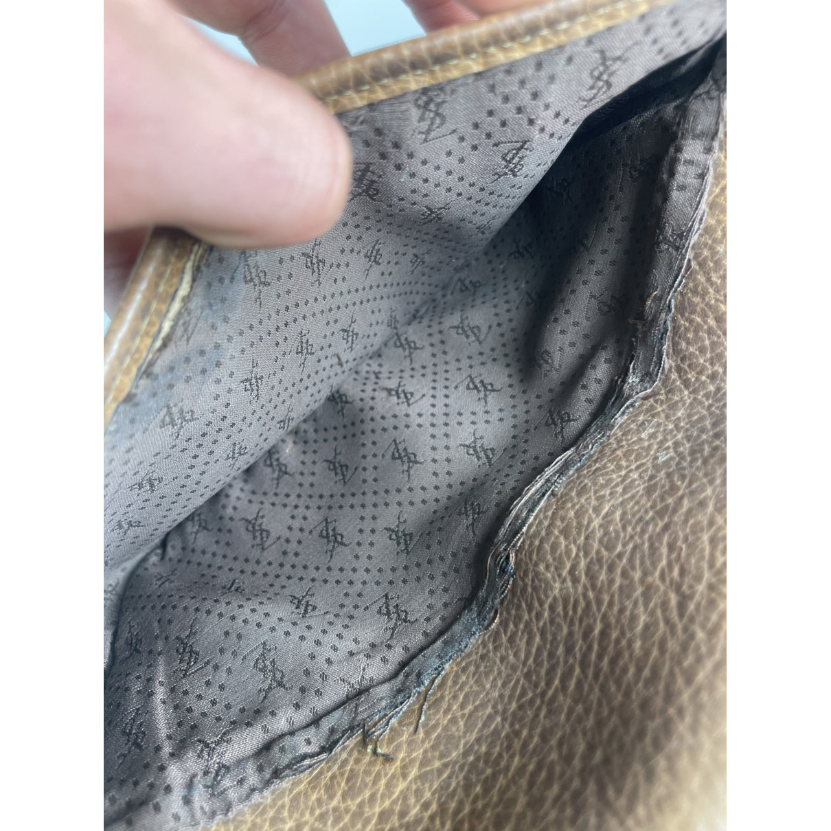 Saint Laurent Satchel Y studs Brown Leather Handbag image 3