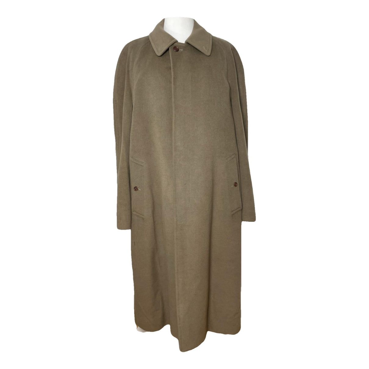 Burberry Kensington Khaki Wool Coat image 1