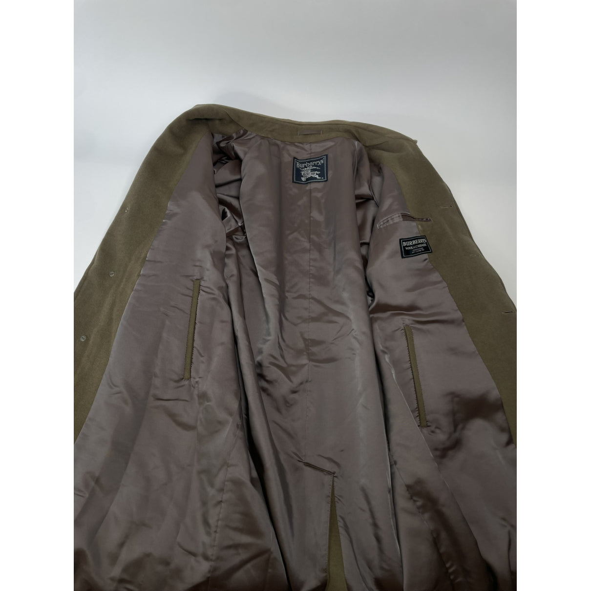 Burberry Kensington Khaki Wool Coat image 2