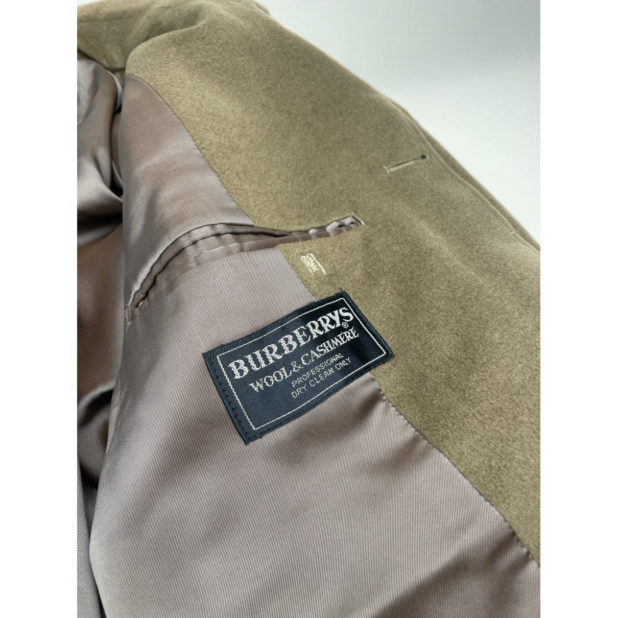 Burberry Kensington Khaki Wool Coat image 3