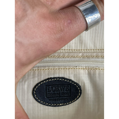 Loewe Anagram Basket White Leather Handbag image 3