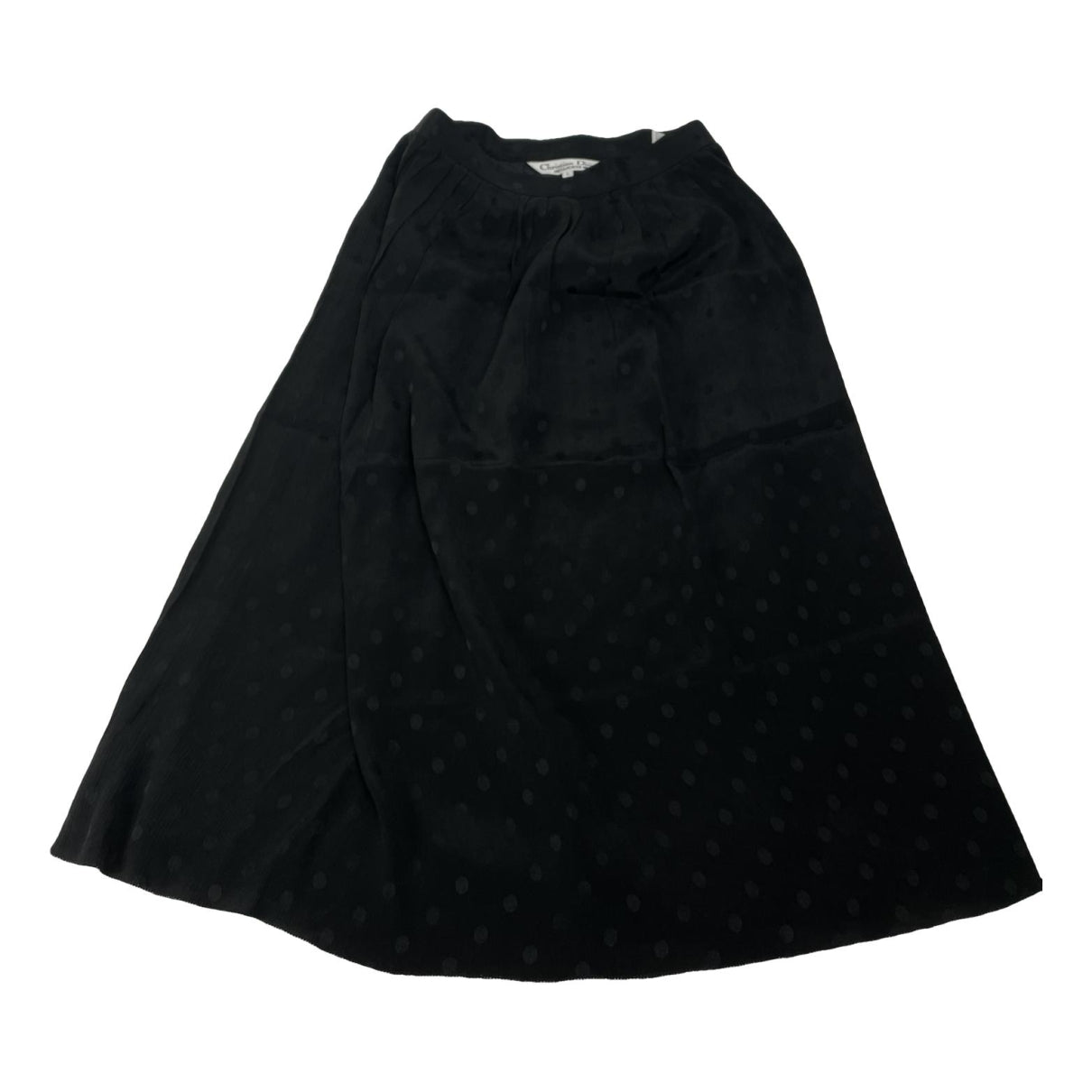 Dior Black Silk Skirt image 1