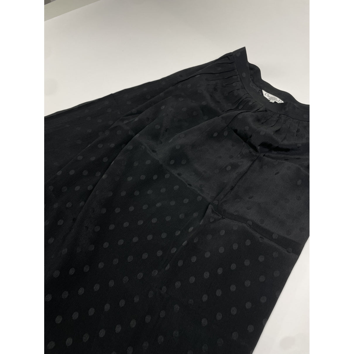 Dior Black Silk Skirt image 2