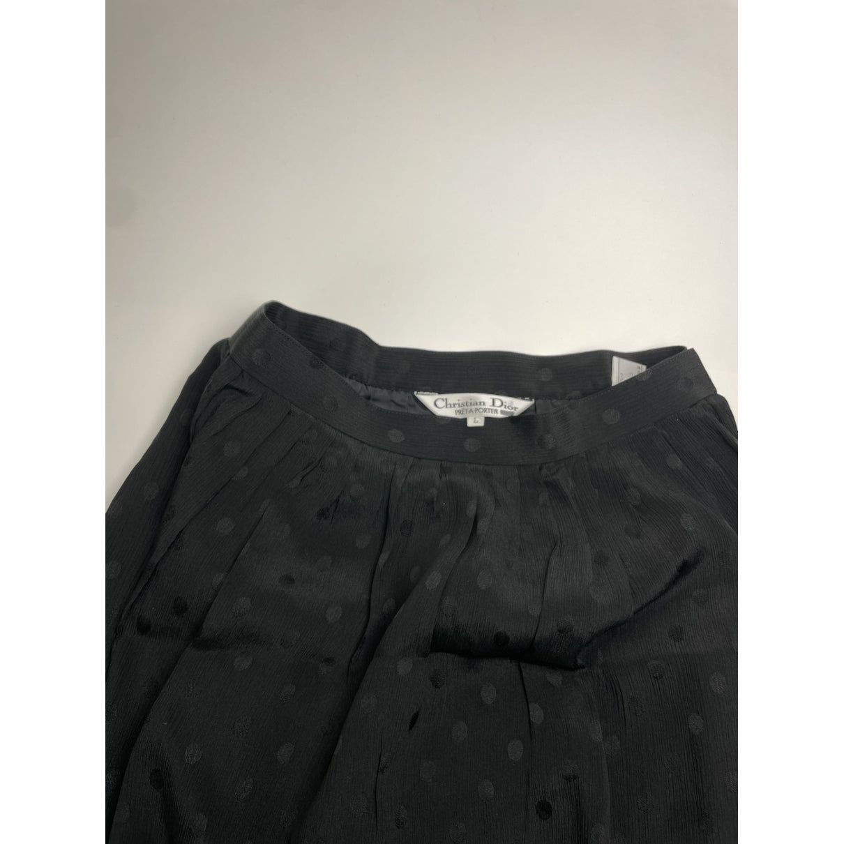 Dior Black Silk Skirt image 3