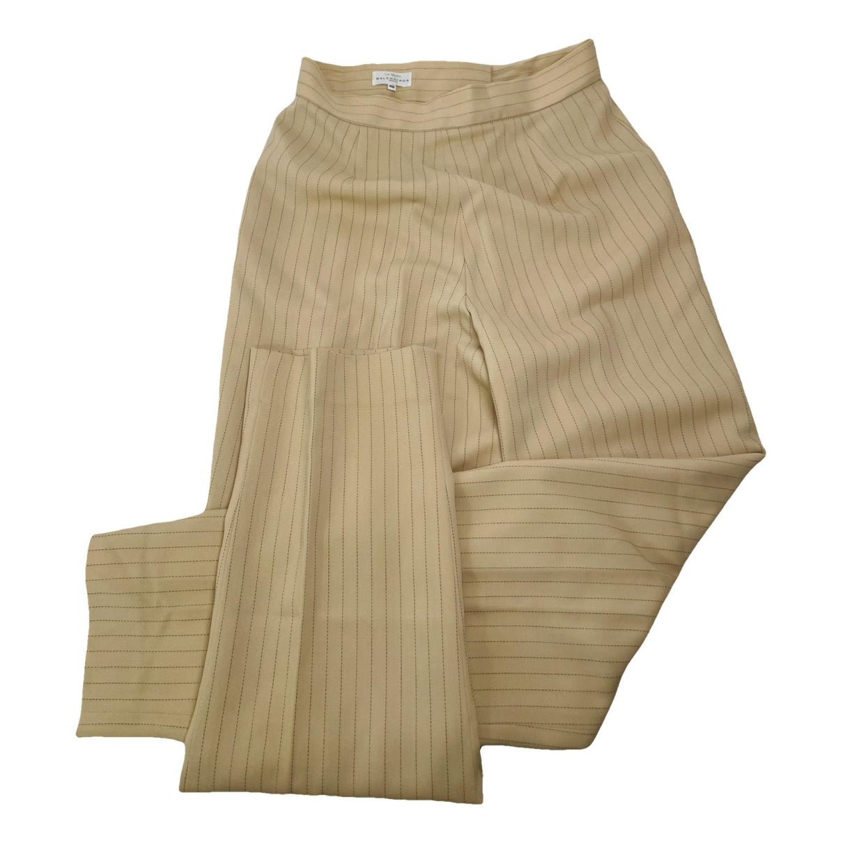 Balenciaga Beige Wool Trouser image 1