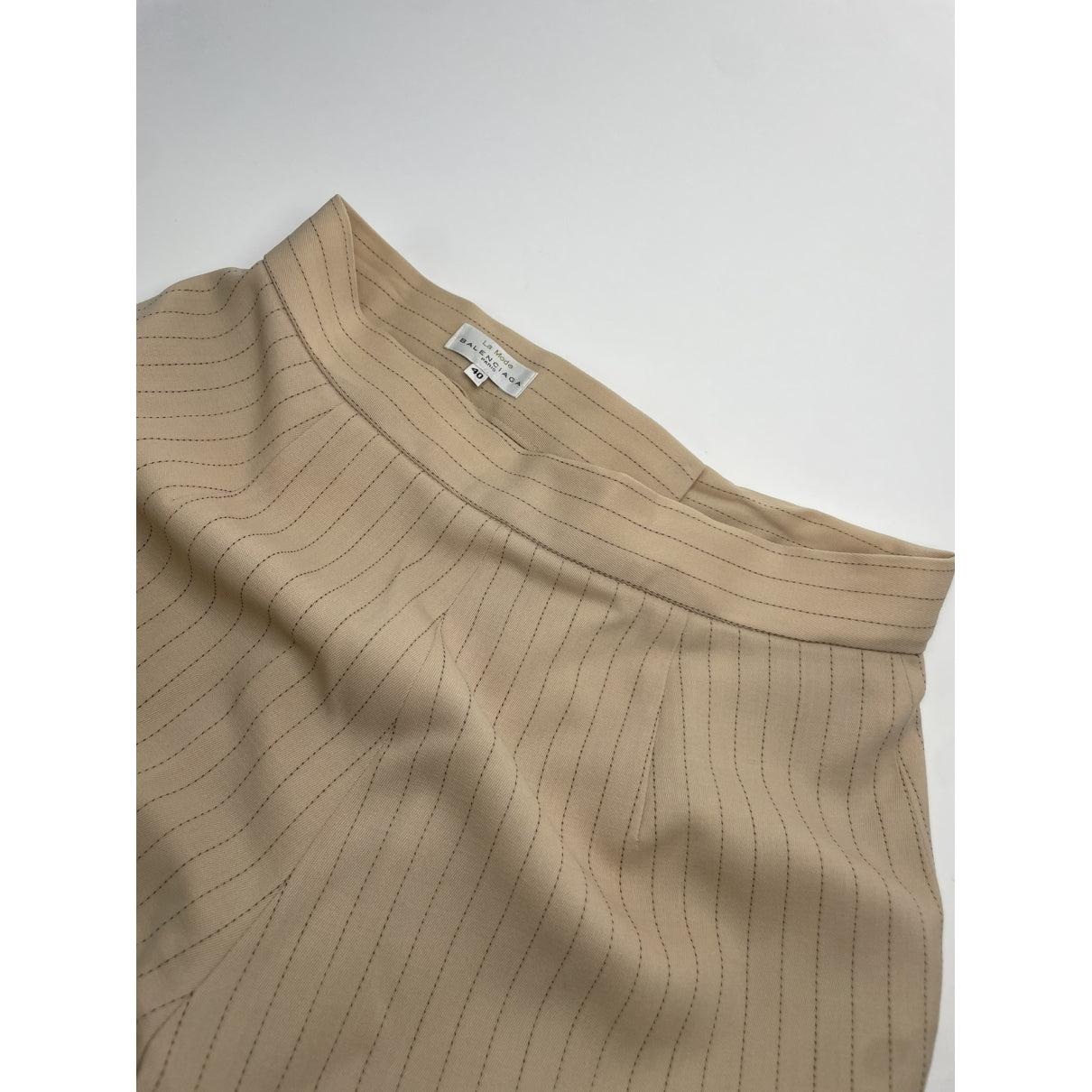 Balenciaga Beige Wool Trouser image 2