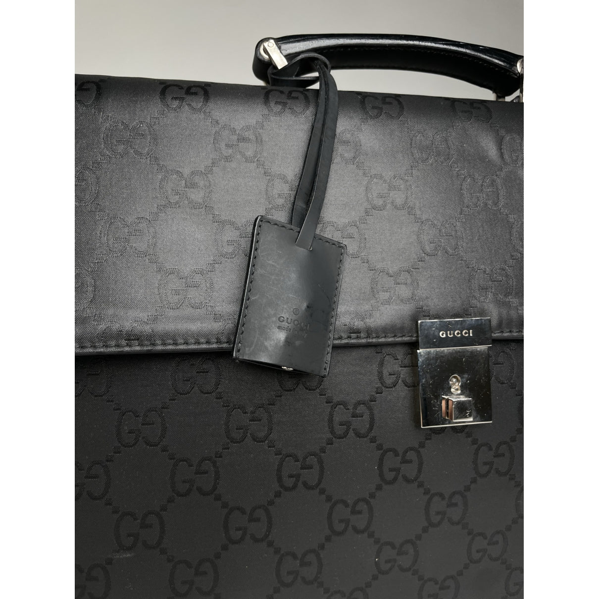 Gucci Black Leather Handbag image 4