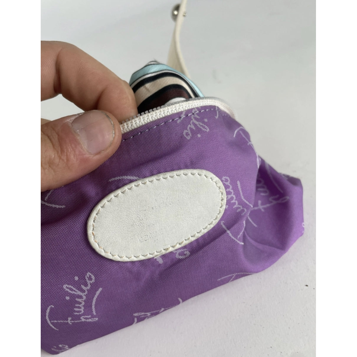 Emilio Pucci Blue Cotton Handbag image 2